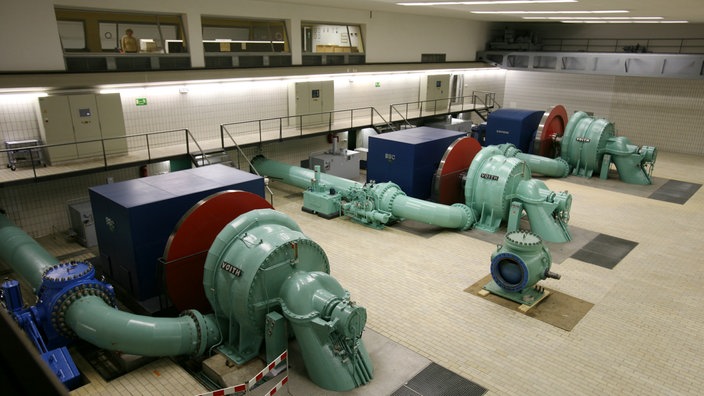 Pumpen der Aufbereitungsanlage Sipplinger Berg | Bildquelle: ddp Pumpen der Aufbereitungsanlage Sipplinger Berg