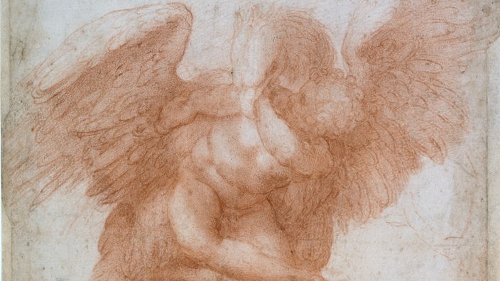 Zeichnung: "Die Entführung des Ganymed" von Michelangelo