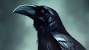 Ein Rabe im Profil