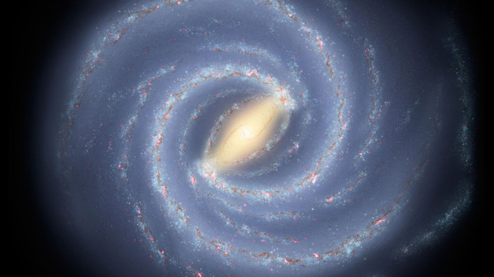 Die Spiralarme der Milchstraße stoßen die Sterne von ihren Geburtsorten weg - auch die Sonne ist davon betroffen.