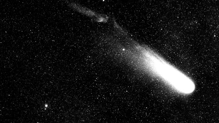 Foto des Halleyschen Kometen 