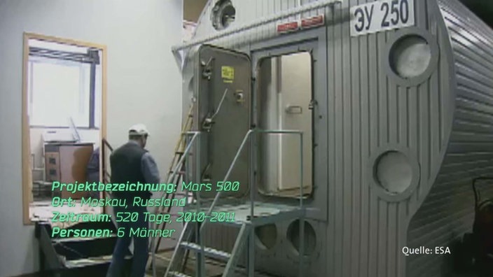 Screenshot aus dem Film "Bemannte Marsmission"