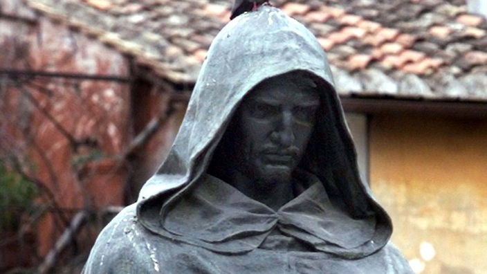 Bronzestatue: Giordano Bruno.