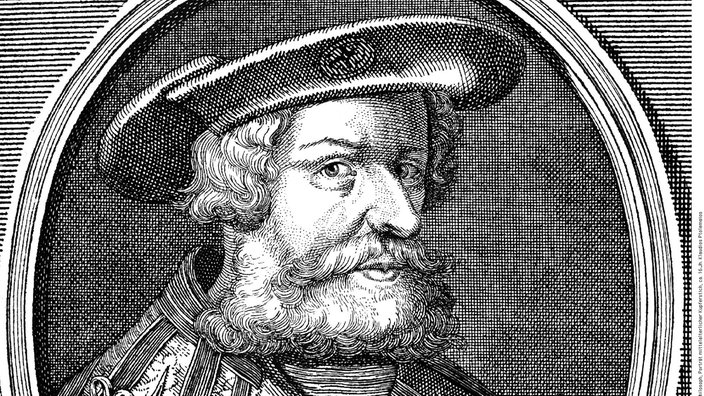 Der mittelalterliche Kupferstich zeigt den Philosophen und Mathematiker Claudis Ptolemäus. | Bildquelle: INTERFOTO/Zeit Bild Der mittelalterliche Kupferstich zeigt den Philosophen und Mathematiker Claudis Ptolemäus.
