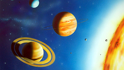 Illustration des Sonnensystems