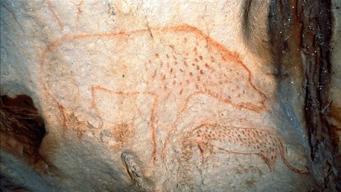 Höhlenmalerei eines Höhlenbärs