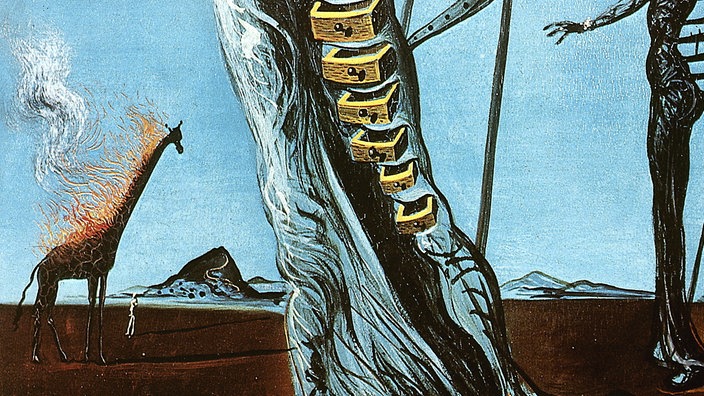 Ausschnitt aus dem Gemälde "Die brennende Giraffe" von Salvador Dalí | Bildquelle: Interfoto/IFPAD Ausschnitt aus dem Gemälde "Die brennende Giraffe" von Salvador Dalí