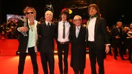 Rolling Stones mit Martin Scorsese 2008 bei der Berlinale