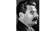 Schwarz-weiß-Bild von Josef Stalin.