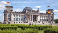 Das Reichstagsgebäude in Berlin 