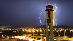 Gewitter am Flughafen