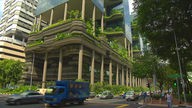 Begrüntes Gebäude in Singapur