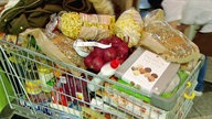 voller Einkaufswagen