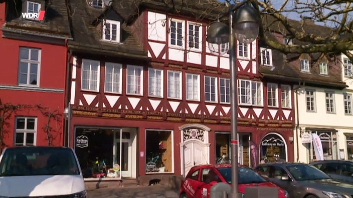 Eine Hausfassade in Höxter