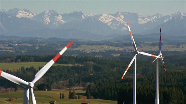 Windräder in Bayern