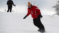 Snowboarder, Brille oben