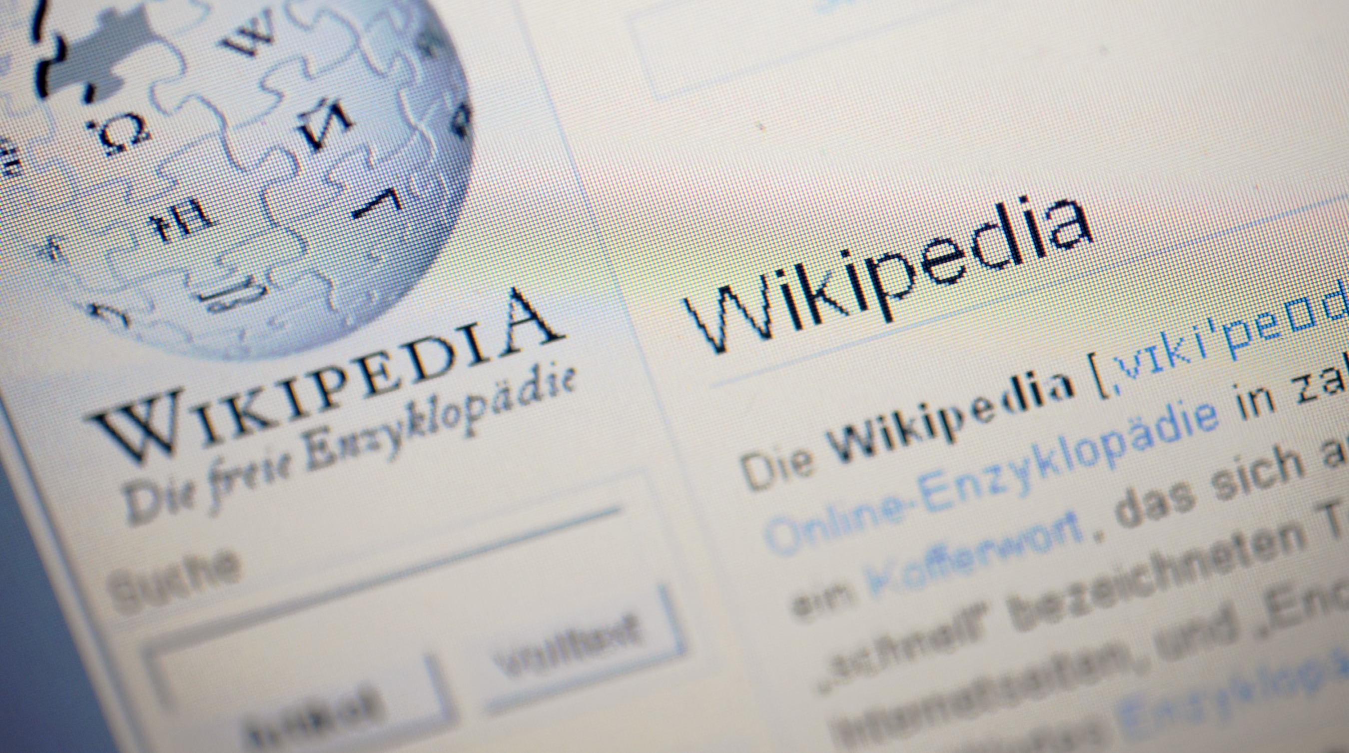 Screenshot der Wikipedia-Startseite | Bildquelle: dapd/Michael Gottschalk Screenshot der Wikipedia-Startseite