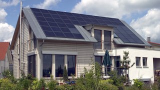 Einfamilienhaus mit Solarzellen