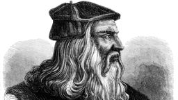 Ein gezeichnetes Bild von Leonardo da Vinci