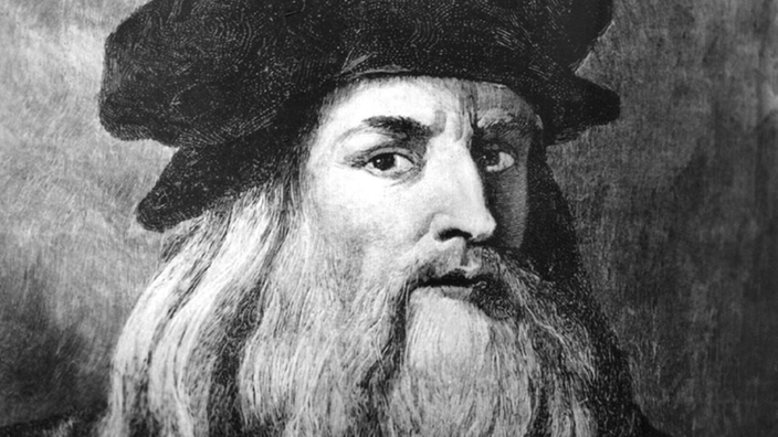 Porträt von Leonardo da Vinci.