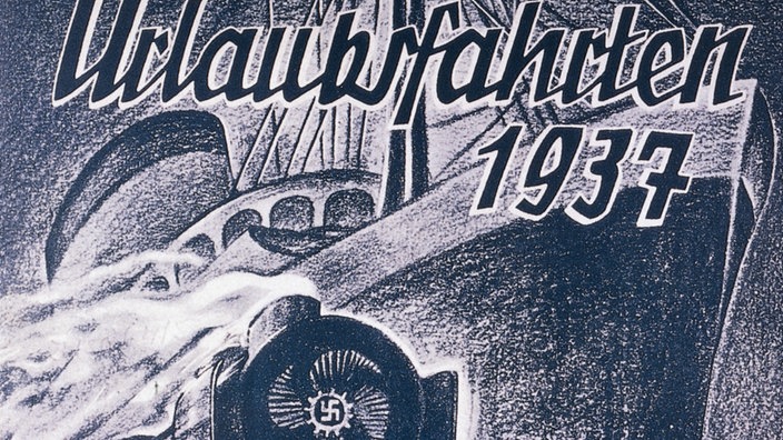 Ein Plakat für Kreuzfahrt- und Eisenbahnreisen der KdF | Bildquelle: Interfoto Ein Plakat für Kreuzfahrt- und Eisenbahnreisen der KdF