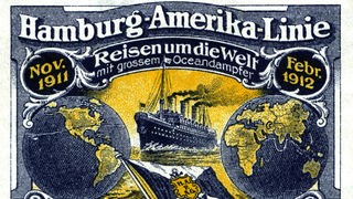 Postkarte der Hamburg-Amerika-Linie