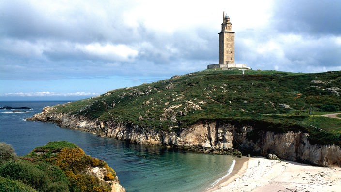 Torre de Hércules an der Küste Galiciens
