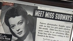 Plakat einer Miss Subways aus den 40er Jahren.