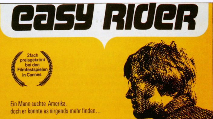 Filmplakat auf dem Easy Rider zu lesen ist
