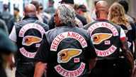 Mitglieder des Motorrad- und Rockerclubs Hells Angels.