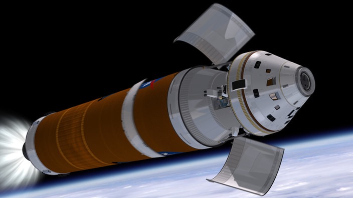 Orion-Raumkapsel | Bildquelle: ESA/ NASA Orion-Raumkapsel