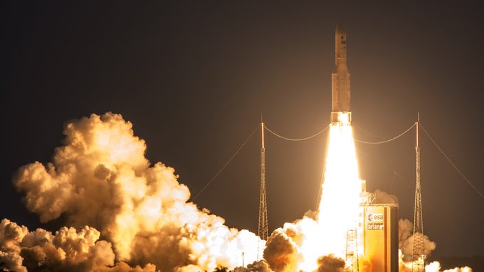 Der Start der Ariane 5 am 15 Juli 2015.