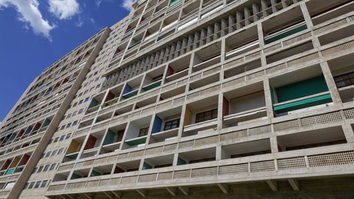 Betonbau  "Unité d’Habitation in Marseille".