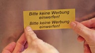 Keine Werbung - Aufkleber für den Briefkasten